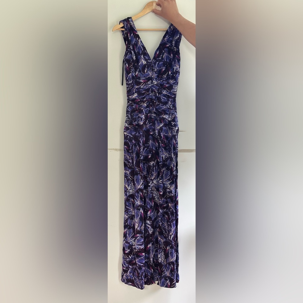 Laundry By Shelli Segal Purple Ruched maxi dress